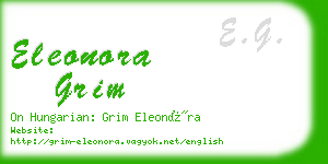 eleonora grim business card